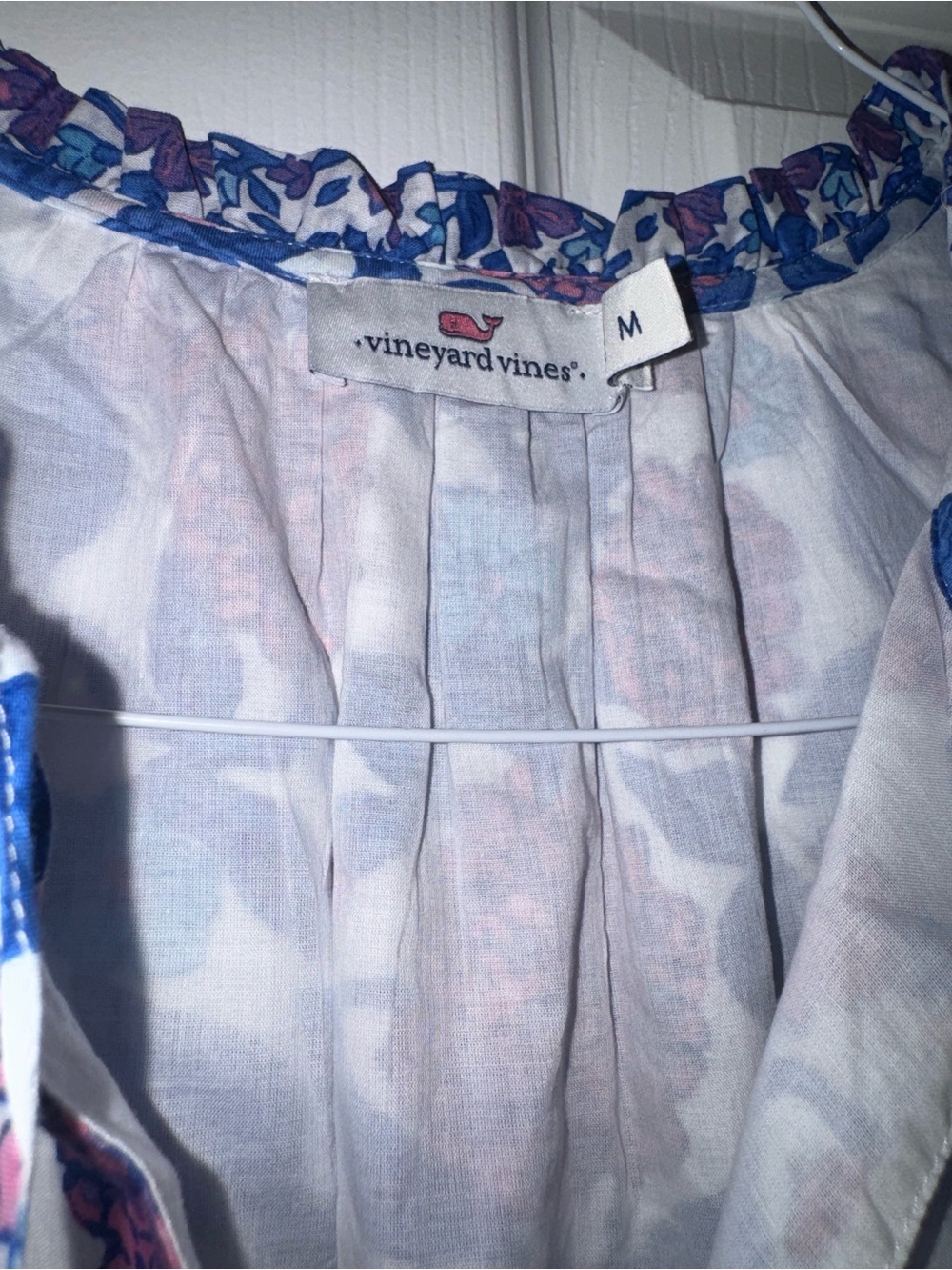 Vineyard Vines Blue and Purple Floral Midi Dress - Picture 2 of 2